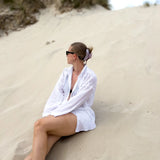 Keila Shirt - White Crinkle Linen