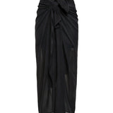 Mocona Sarong - Black Crinkle